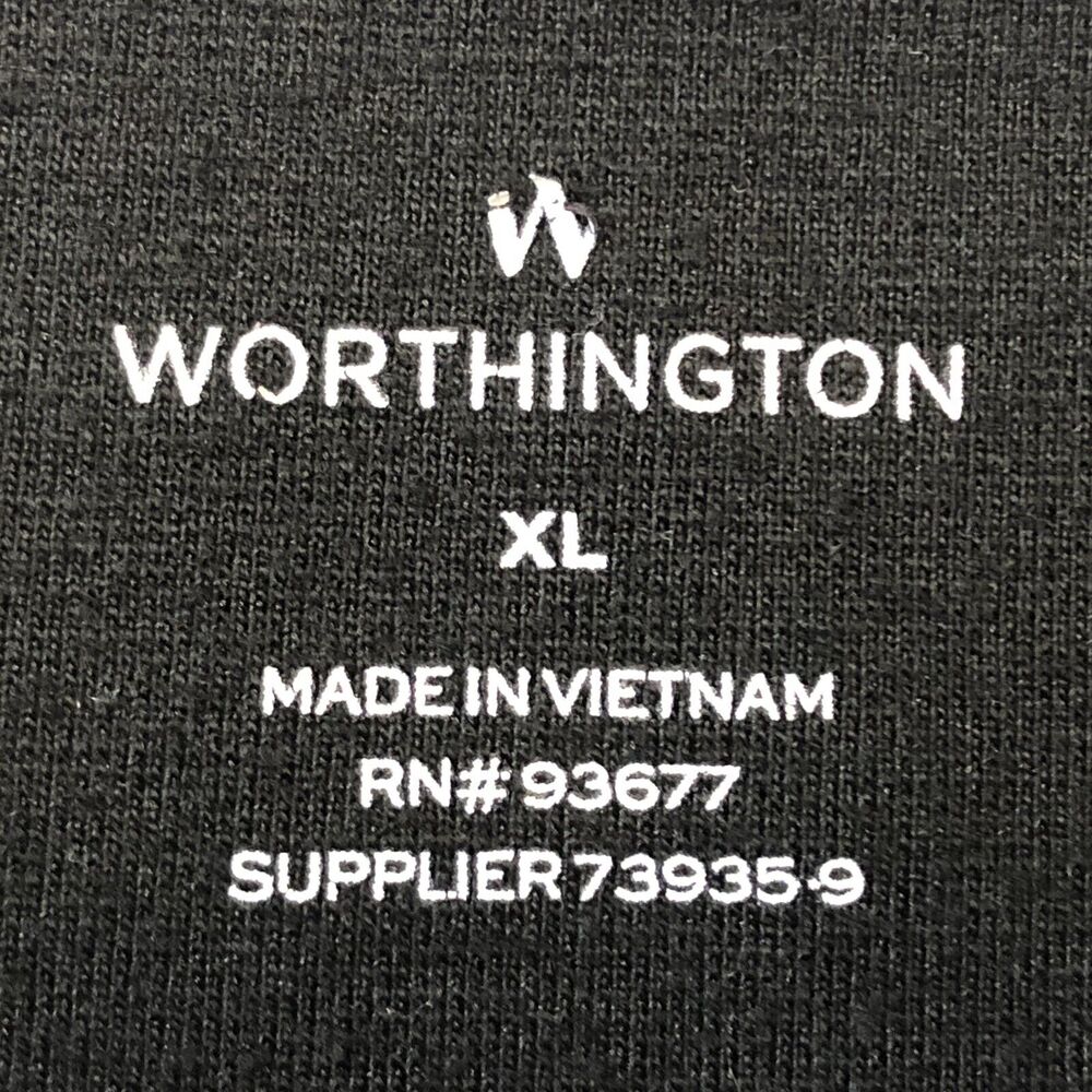 Worthington Pencil Skirt Women XL Black Stretch Knit Wide Band Career Workwear - Picture 3 of 12